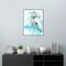 Heron Splash II by Jennifer Goldberger 23-in. W x 30-in. H. Canvas Wall Art Print Framed in Grey